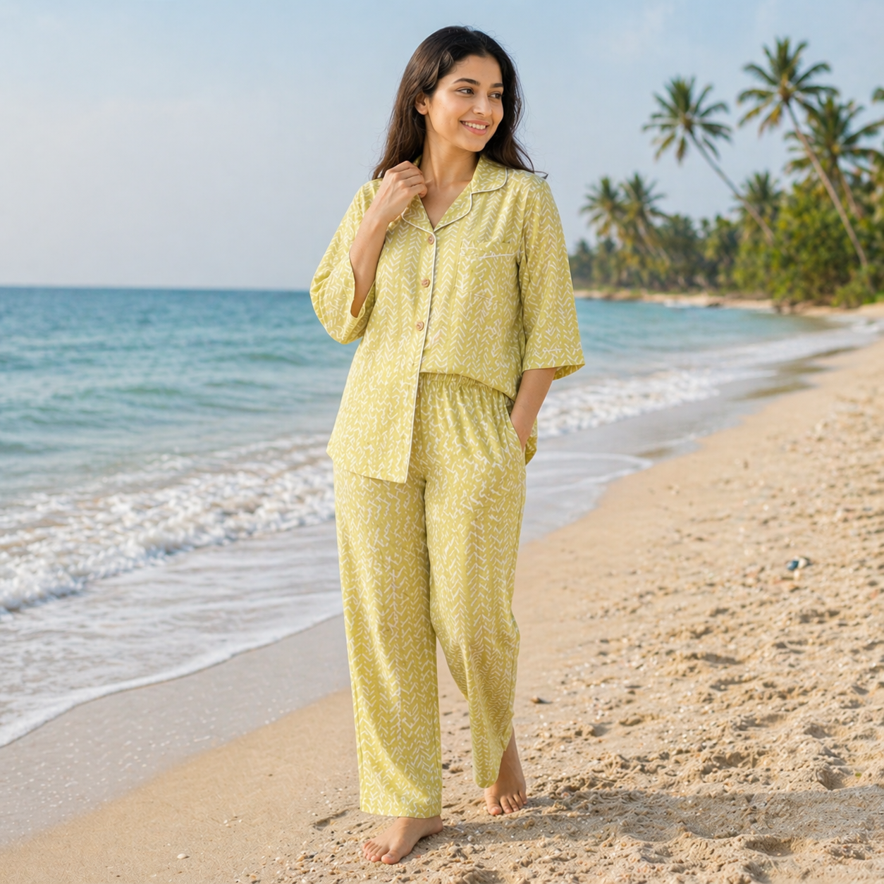 Comfort-wear Collar Front open Half / Full sleeve / Short  Dress suit