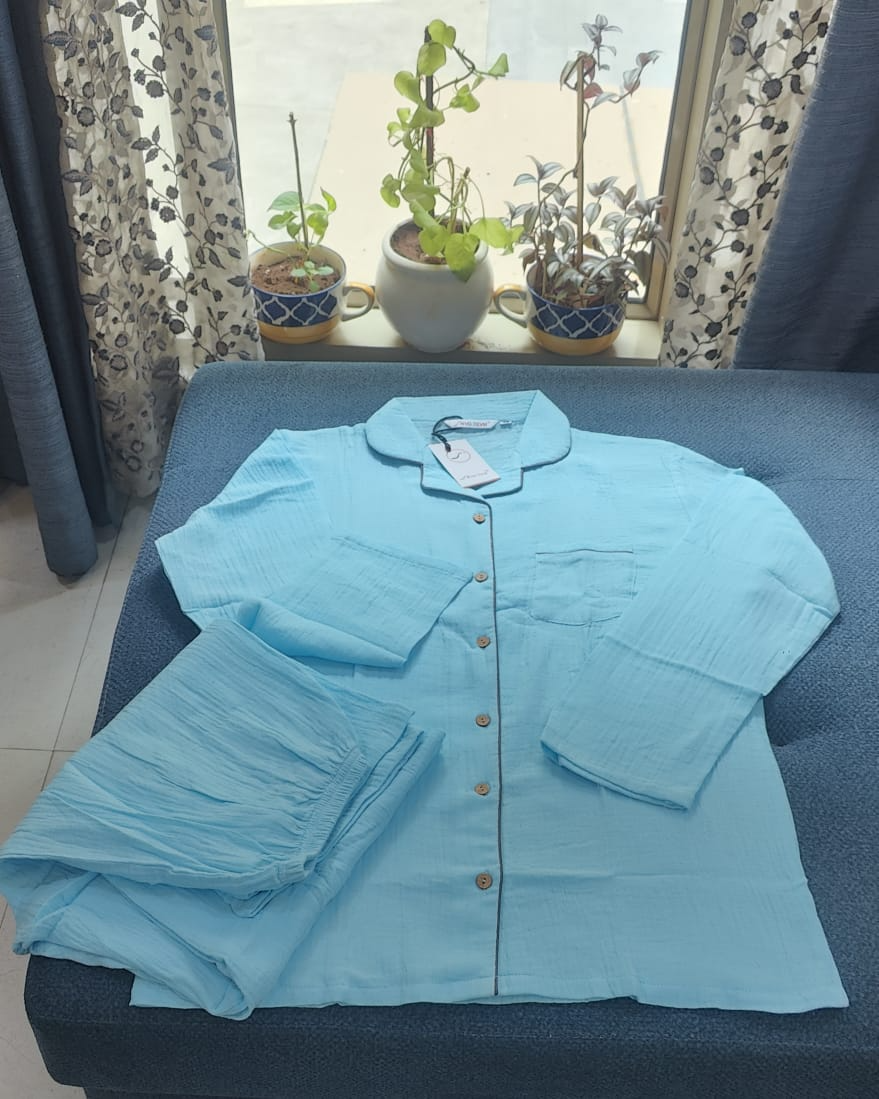 Comfort-wear Collar Front open Full sleeve Dress suit